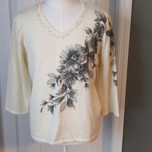 Alfred Dunner 3/4 sleeve sweater